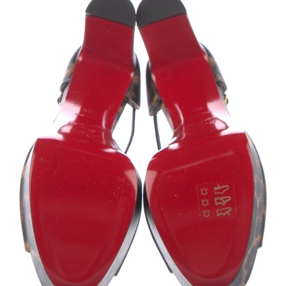 Brand new Christian Louboutin sandaloo cheetah print